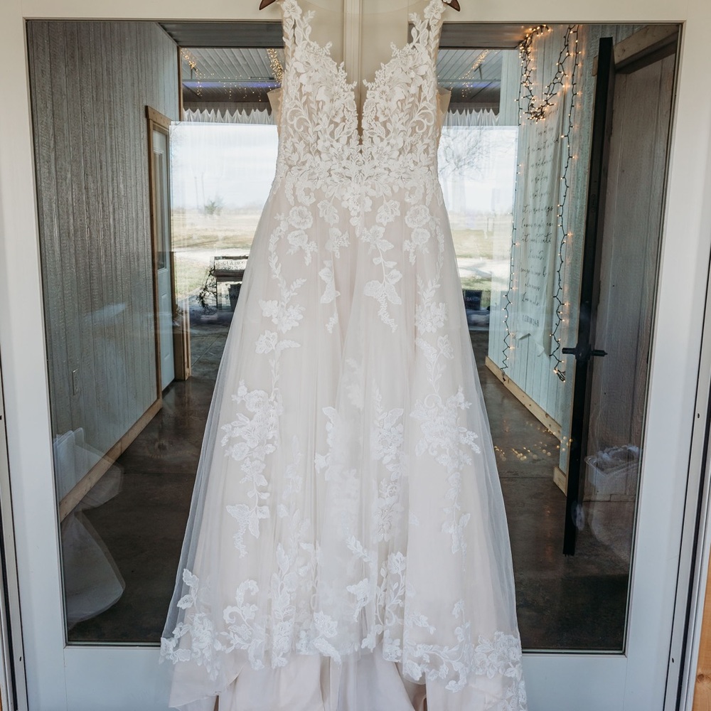 Wedding dress. Cleaned after wedding day